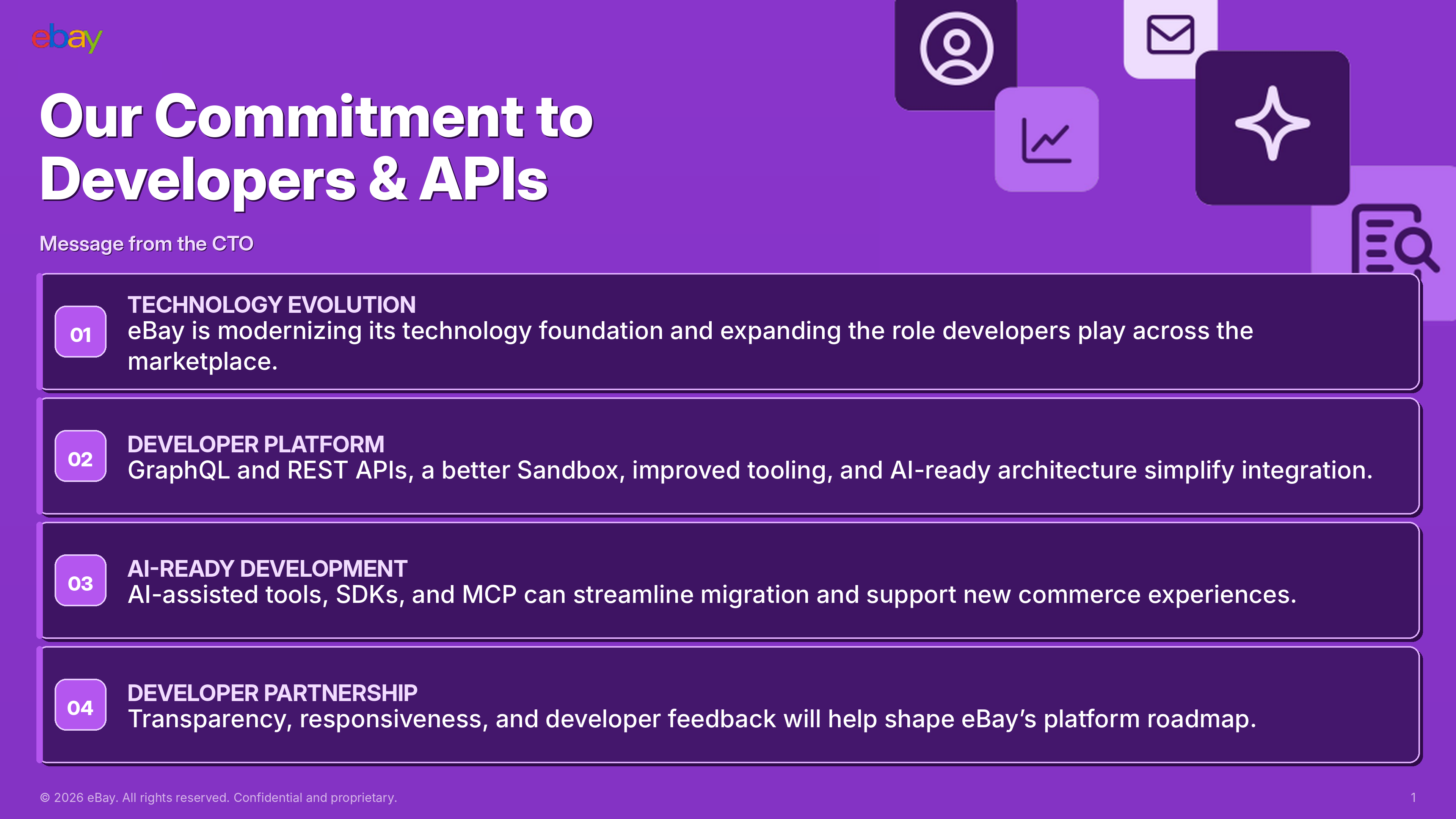 Fireside chat: Our commitment to developers & APIs / Message from the CTO preview image