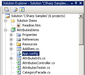 solution explorer